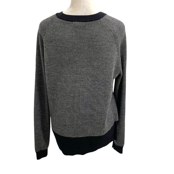 COS 100% Wool Lightweight Knit Pullover Long Sleeve Sweater Nautical Blue sz XS - Picture 4 of 7